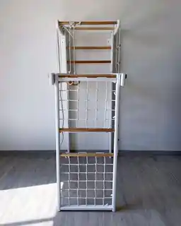 Małpiszon Drabinka gimnastyczna drewniana Winner szary