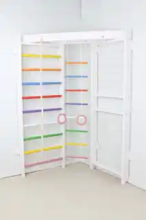 Małpiszon Drabinka gimnastyczna narożna Dream Akcesoria 225 cm Biały-kolorowy