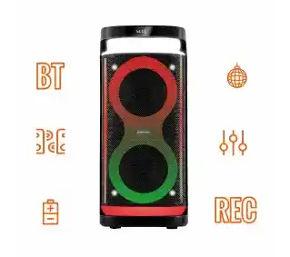 Manta Głośnik Karaoke Power Audio Argos SPK0601B100 Czarny