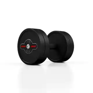 Marbo Sport Hantla stalowa gumowana 17,5 kg czarny mat MW-HSG17.5-k2