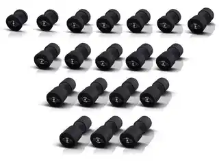 Marbo Sport Hantla stalowa gumowana 17,5 kg czarny mat MW-HSG17.5-k2