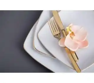 MariaPaula Moderna Gold 18 elementów Zestaw obiadowy