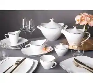 MariaPaula Moderna Gold 24 elementy Zestaw obiadowy