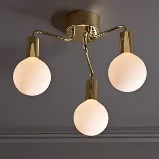 Markslojd lampa wisząca History Brass 105774, mosiądz, szkło, 3-punktowa