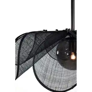 Markslojd Lampa wisząca STYRKA Pendant 1L 63cm Black/Smoke 108660