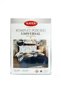 Matex Pościel bawełniana 200x220 liście geometria biało szara żółta grafitowa uniwersalna