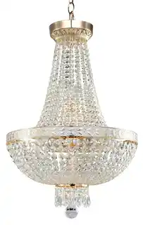 Maytoni Bella White Gold Ø50 lampa wisząca klasyczna kryształ złota, wysokość 61 cm, średnica 40 cm, 60W E14