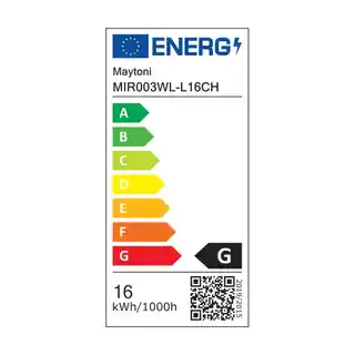 Maytoni Fino Led lampa ścienna MIR003WL-L16CH chrom, 16W, 3000K, długość 72cm