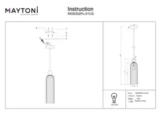 Maytoni Lampa designerska wisząca ANTIC MOD302PL-01CG