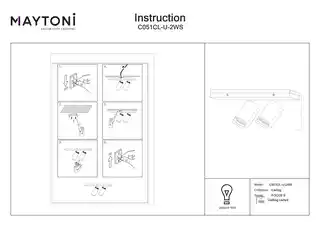 Maytoni Lampa sufitowa FOCUS S C051CL-U-2WS