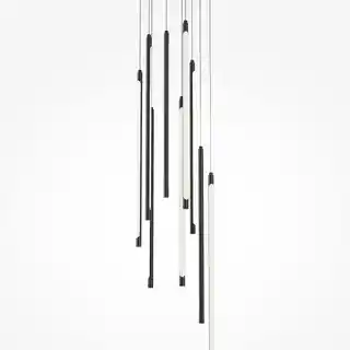 Maytoni Lampa wisząca Light Stick czarna rurki 352cm 35cm 46W LED 3350lm 3000K 80 CRI ściemniana metal