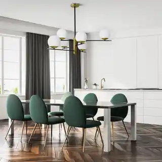 Maytoni Nostalgia VI lampa sufitowa MOD048PL-06G chrom, szklane klosze, nowoczesny design