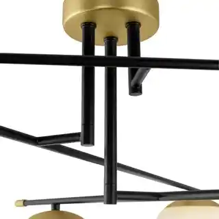 Maytoni Nostalgia VI plafon MOD048CL 06G, chrom, mleczne szkło, nowoczesny, energooszczędny, LED