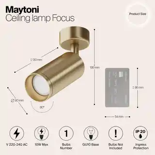 Maytoni Oprawa sufitowa Focus C017CW-01MG
