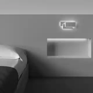 Maytoni Trame LED biały kinkiet C804WL-L12W, nowoczesny, 12W, 550lm, 3000K, CRI 80, szerokość 26cm, wysokość 12,5cm