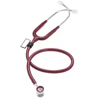 MDF 787XP Deluxe infant neonatal NAPA burgund, stal nierdzewna, dwustronny, z membraną i dzwonkiem, 17 cm