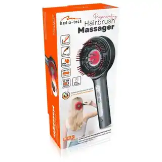Media-tech Masująca szczotka Regenerating Hairbrush Massager MT6537 aplikator wcierki, fototerapia