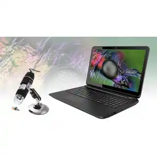 Media-tech mikroskop cyfrowy MT4096, 40x-1000x powiększenie, 2MP kamera, podświetlenie LED, statyw, USB, kolor czarny