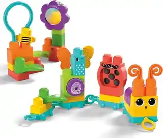 MEGA Klocki sensoryczne Bloks Fisher Price Aktywizująca gąsieniczka HKN44