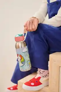 Mepal butelka termiczna flip-up Campus 350 ml animal friends, stal nierdzewna, szczelny korek, izolacja termiczna, kolor wielokolorowy