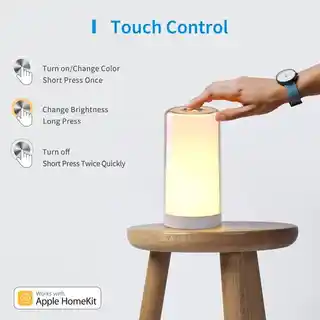 Meross lampka biurkowa MSL430HK EU, inteligentna, WiFi, kompatybilna z HomeKit, regulacja jasności, nowoczesny design
