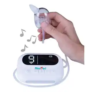 MesMed HappiNosek aspirator do nosa elektryczny, MM 127, dla niemowląt i dzieci, cichy, z wymiennymi końcówkami