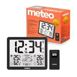 Meteo stacja pogody SP201, wyświetlacz LCD, czujnik temperatury i wilgotności, bezprzewodowa, z funkcją prognozy, marka SP201
