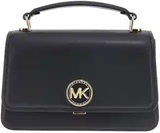 Michael Kors torebka czarna skórzana z logo, model 30T4GD8S6L