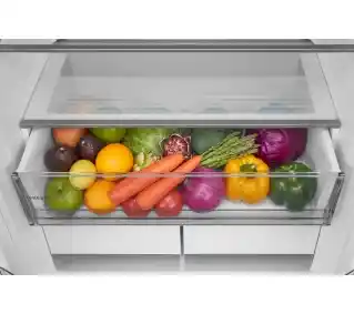 Midea MDRF600BIE36 191cm Biały szklany Lodówka