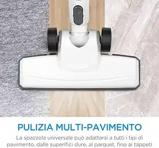 Midea odkurzacz pionowy MCS2045IT, bezprzewodowy, 25,2V, 0,6L, z filtrem HEPA, lekki, ergonomiczny, akumulator litowo-jonowy