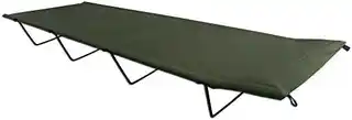 Mil-tec Łóżko polowe składane stalowe 180x60 cm, oliwkowe, lekkie, wytrzymałe, z ramą stalową