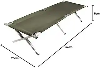Mil-tec łóżko polowe składane US oliwkowe 200 x 65 cm