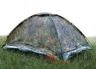 Mil-tec namiot 2 osobowy iglu standard Flecktarn, wodoodporny, szybki montaż, oddychająca tkanina