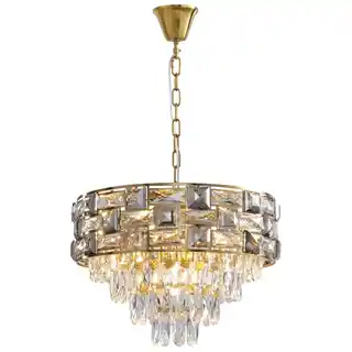 Milagro Luxuria żyrandol kryształowy złoty ML8895