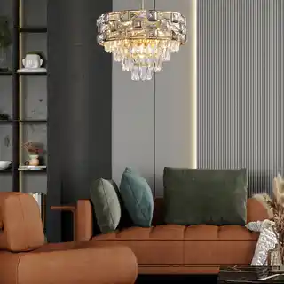 Milagro Luxuria żyrandol kryształowy złoty ML8895