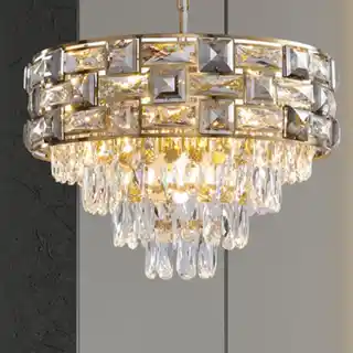 Milagro Luxuria żyrandol kryształowy złoty ML8895