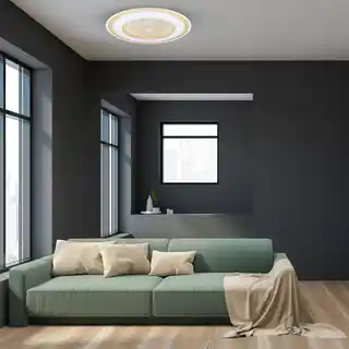 Milagro Plafoniera LED ZONDA GOLD 48W z wentylatorem