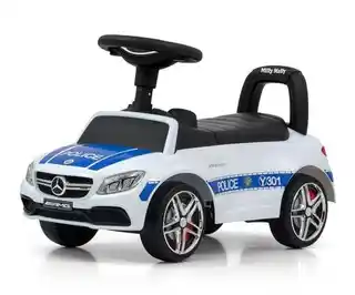 Milly Mally Jeździk Mercedes AMG C63 Coupe S Police Biało-niebieski