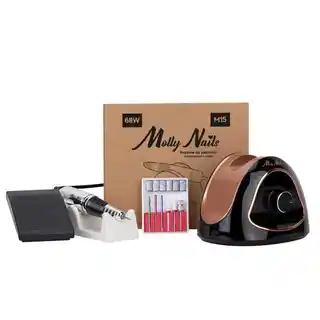 Molly Nails Frezarka do paznokci 68W do manicure pedicure czarno-złota M15