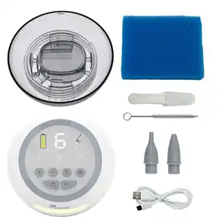 Momini aspirator do nosa NoseNest, silikonowa końcówka, wielokrotnego użytku, higieniczny, ergonomiczny, dla niemowląt i dzieci, kolor biały