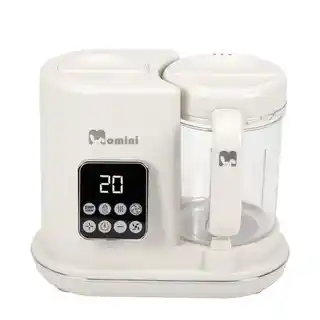 Momini Minichef Multiblender parowy 7w1, kompaktowy, wielofunkcyjny, do smoothie, gotowania na parze, czarny