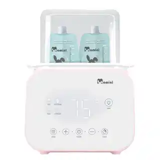 Momini MelloDuo podgrzewacz do butelek, elektryczny, regulacja temperatury, kompatybilny z butelkami 150-330 ml