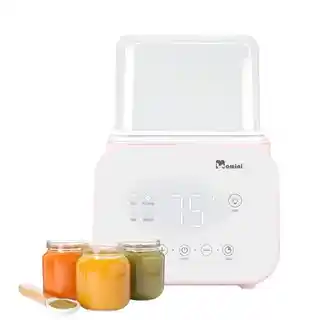 Momini MelloDuo podgrzewacz do butelek, elektryczny, regulacja temperatury, kompatybilny z butelkami 150-330 ml