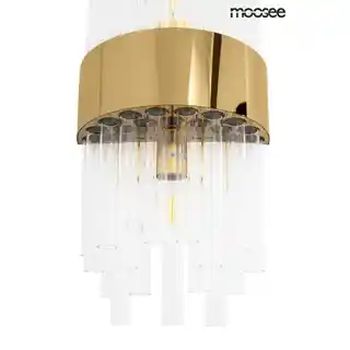 Moosee Portofino złota lampa ścienna, nowoczesny kinkiet, metalowa, dekoracyjna, elegancka, kolekcja Portofino