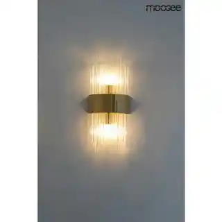Moosee Portofino złota lampa ścienna, nowoczesny kinkiet, metalowa, dekoracyjna, elegancka, kolekcja Portofino