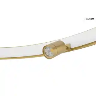 Moosee lampa wisząca Circle Spot 98 złota, nowoczesny design, metalowa, regulowana wysokość