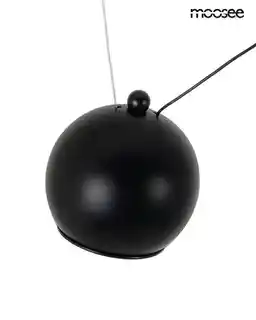 Moosee lampa wisząca OCTO 5 czarna, nowoczesny design, metalowa konstrukcja, regulowana wysokość