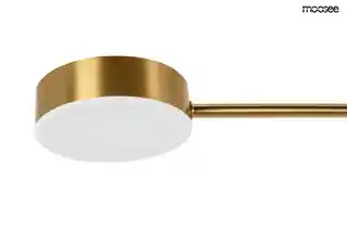 Moosee lampa wisząca Piazetta złota, nowoczesny design, metalowa konstrukcja, regulowana wysokość