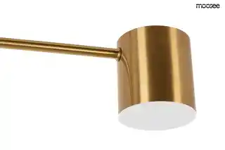 Moosee lampa wisząca Piazetta złota, nowoczesny design, metalowa konstrukcja, regulowana wysokość