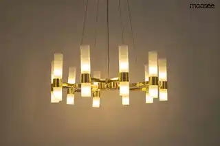Moosee lampa wisząca TUBS 10 złota